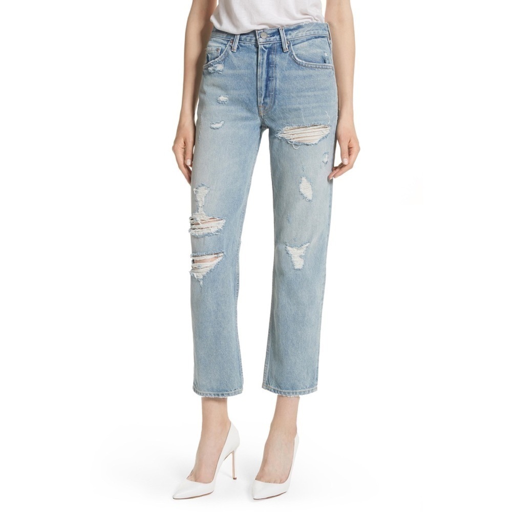 GRLFRND Helena High Waisted Distressed Jeans